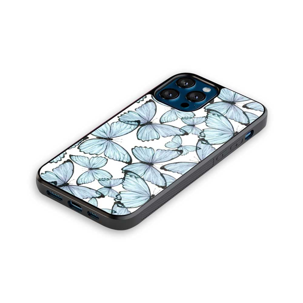 Blue Butterfly Art | Glass Case