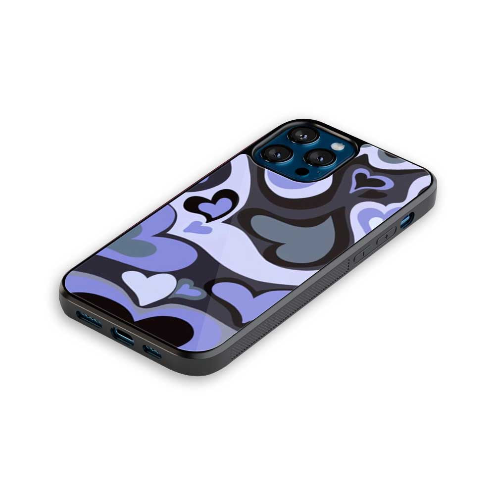 Blue Hearts | Glass Case