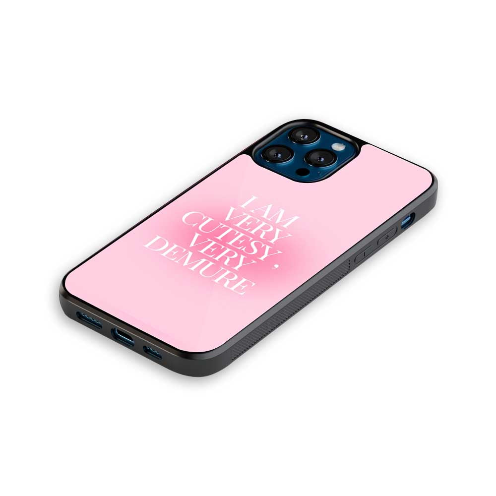 Cutesy & Demure | Glass Case