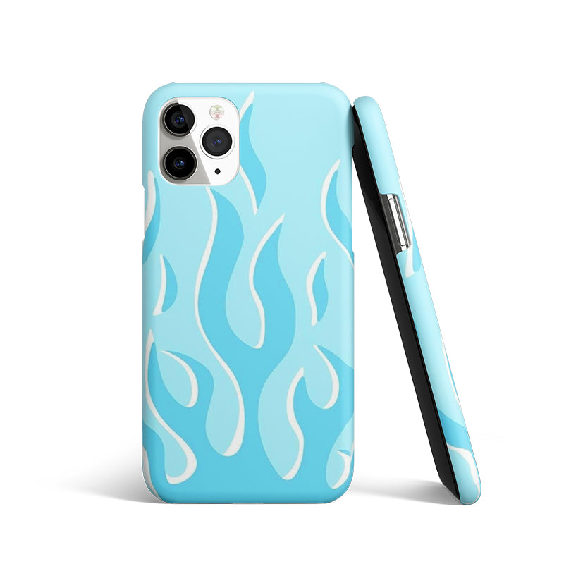 Cyan Flames | Matte Case