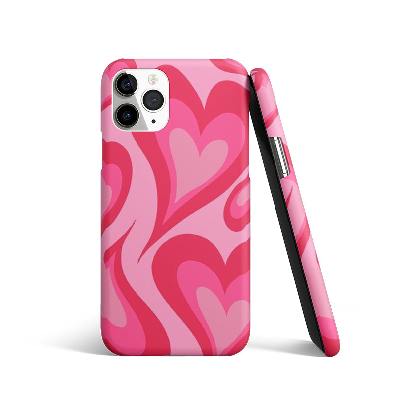 Drippy Pink Hearts Case | Matte Case