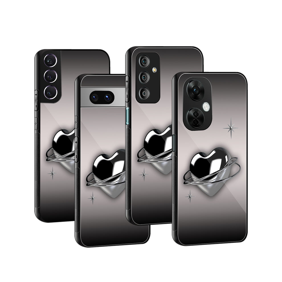 Metallic Heart | Glass Case