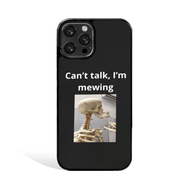 Mewing Skeleton | Glass Case