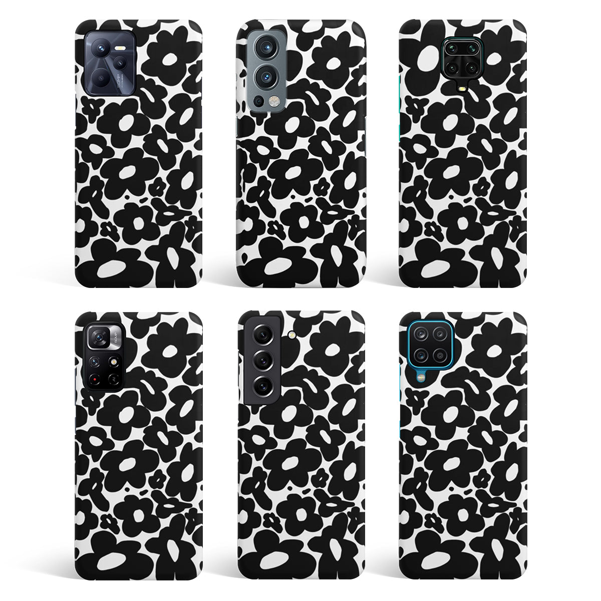 Black Flowers | Matte Case
