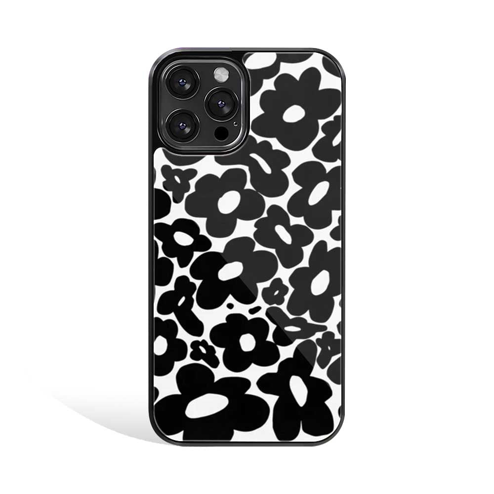 Black Flowers | Glass Case