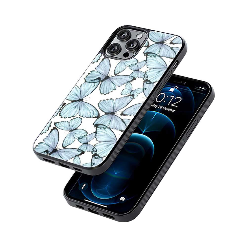 Blue Butterfly Art | Glass Case