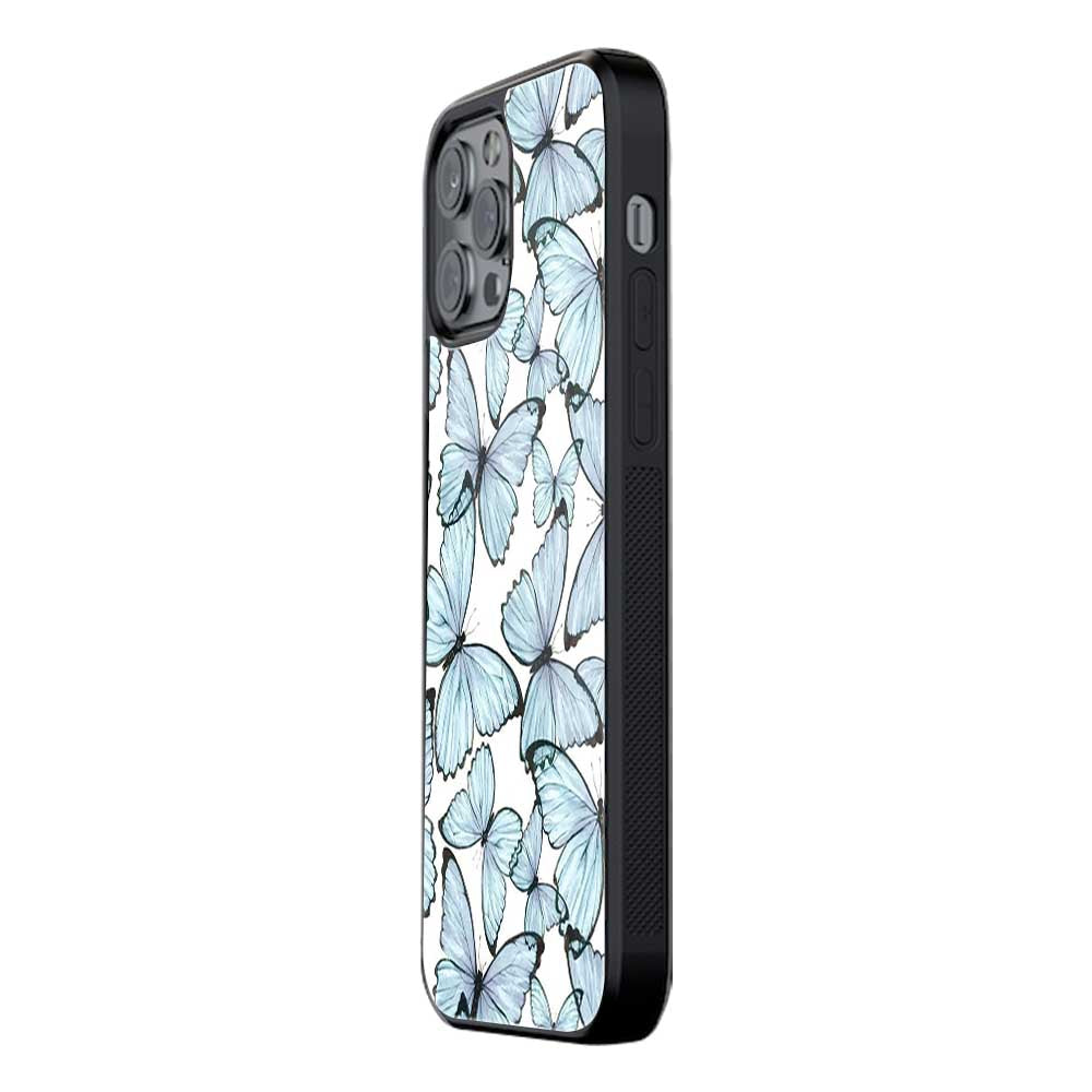 Blue Butterfly Art | Glass Case