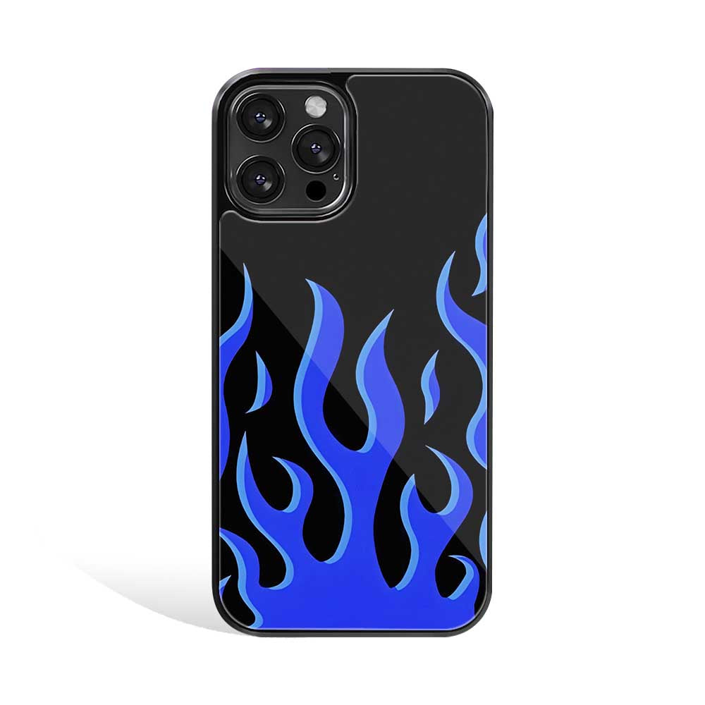 Blue Flames | Glass Case
