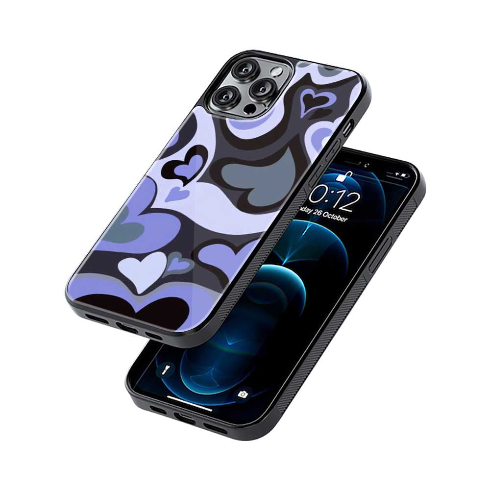 Blue Hearts | Glass Case