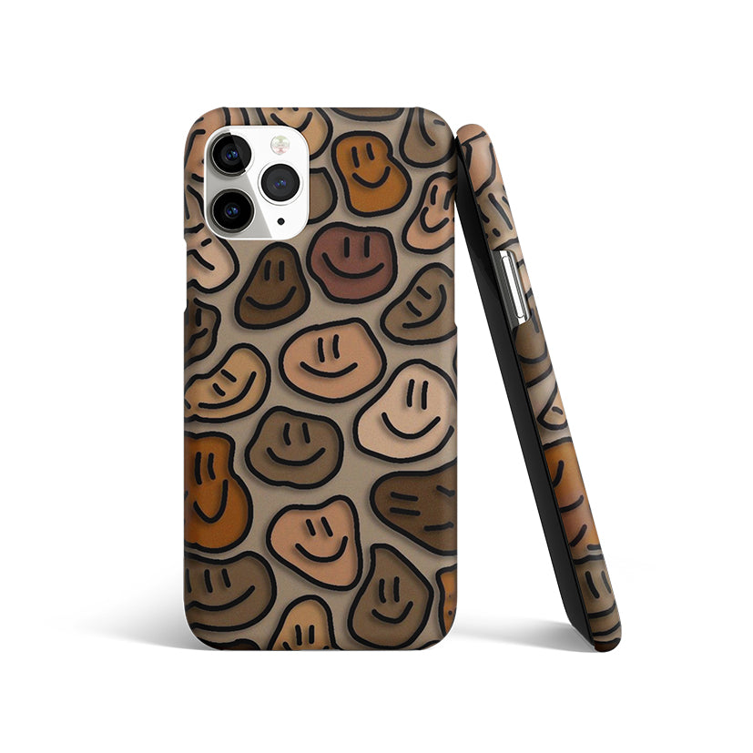 Brown Smiley | Matte Case