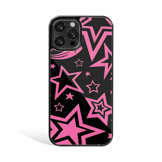 Pink Spiked Stars | Glass Case