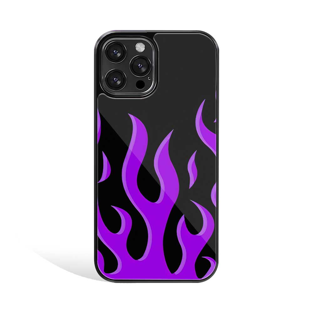 Purple Flames | Glass Case