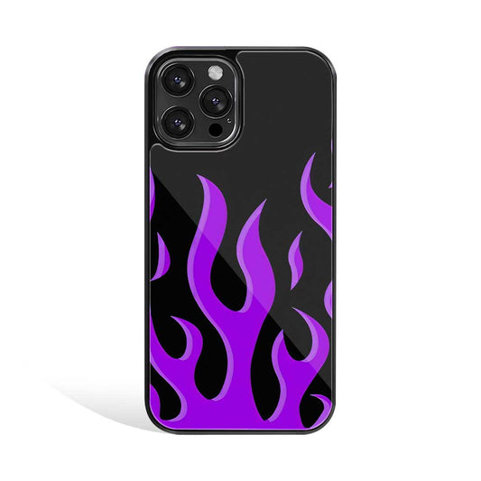 Purple Flames | Glass Case
