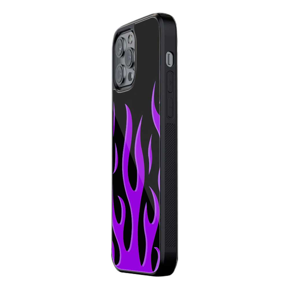 Purple Flames | Glass Case