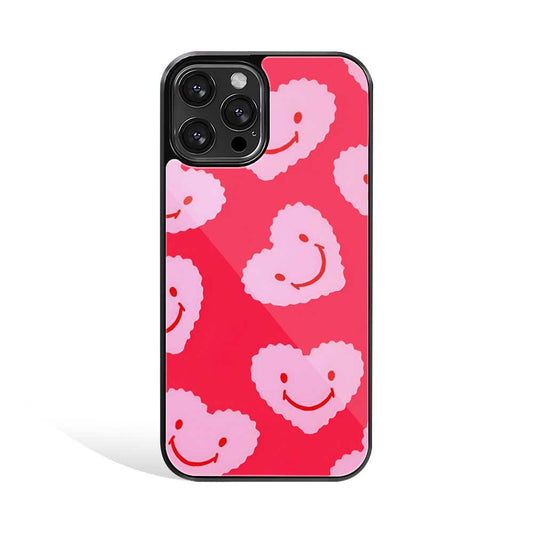 Smiley Hearts | Glass Case