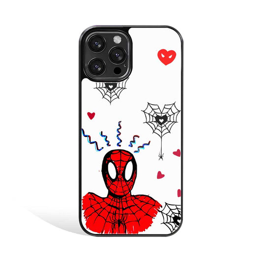 Spiderman Black Print | Glass Case