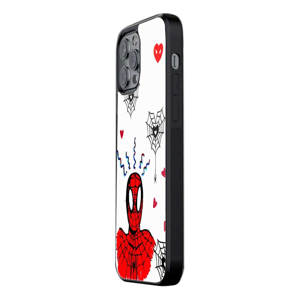 Spiderman Black Print | Glass Case