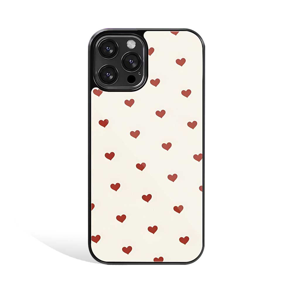 Tiny Red Hearts | Glass Case
