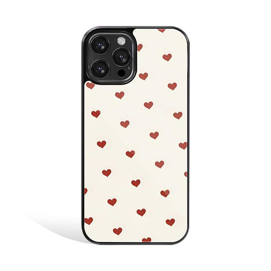 Tiny Red Hearts | Glass Case
