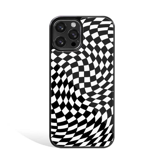 Warped Checkered | Glass Case