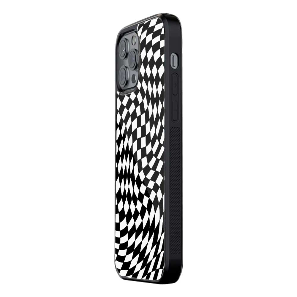 Warped Checkered | Glass Case