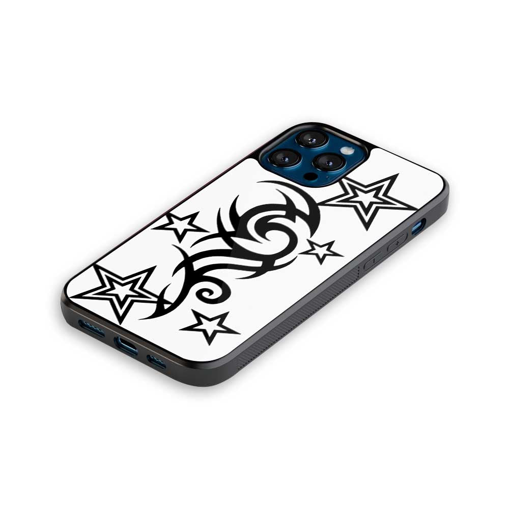 White Tribal Starburn | Glass Case