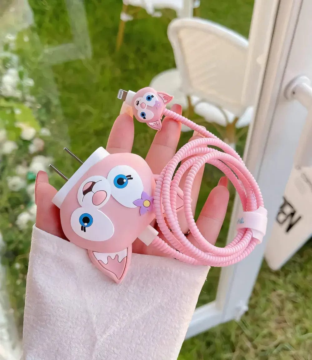 Kitty Charm Iphone Charger Cover