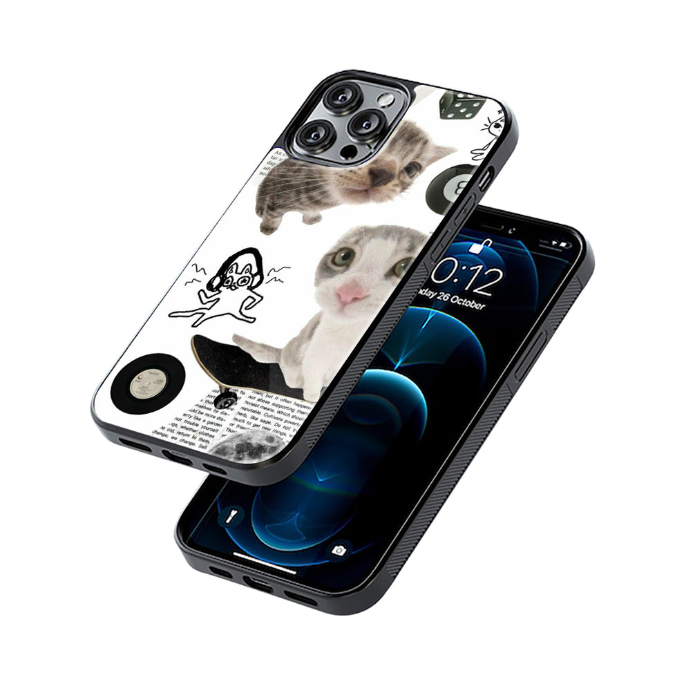 The Curious Kittens | Glass Case