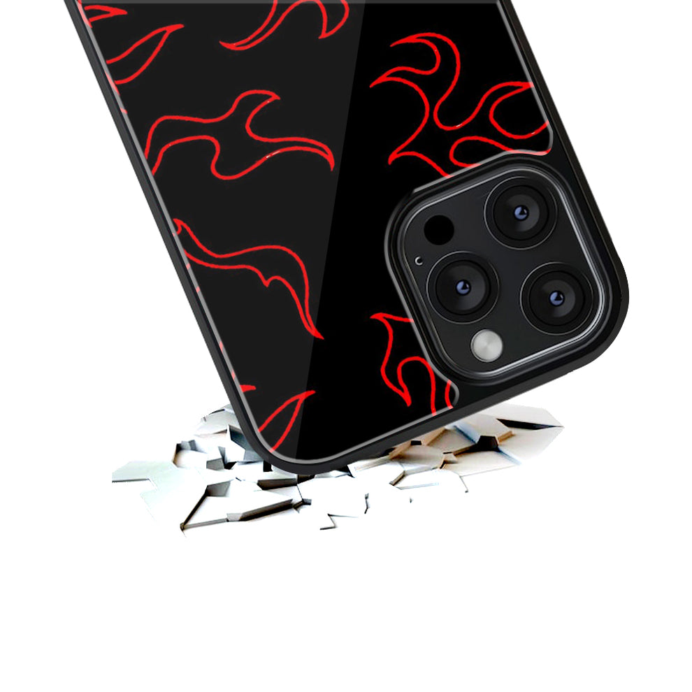 Red and Black Fumes | Glass Case