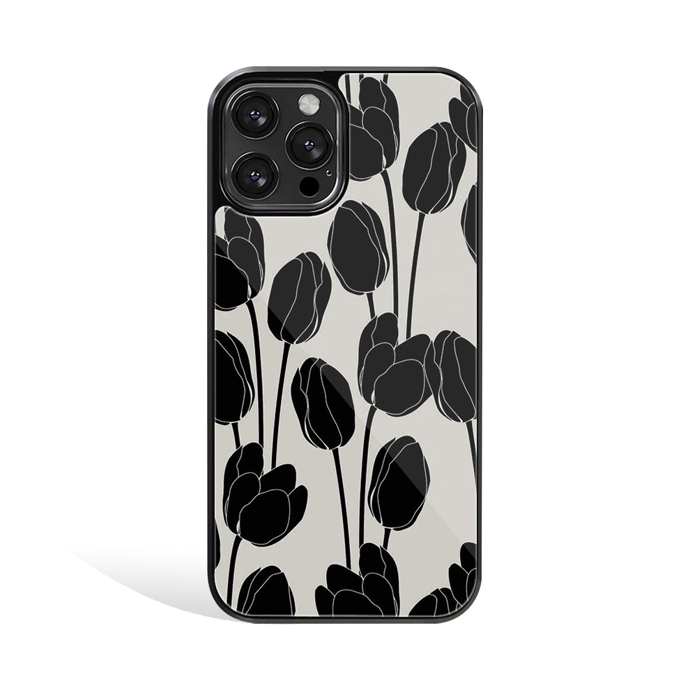 Black Petals | Glass Case