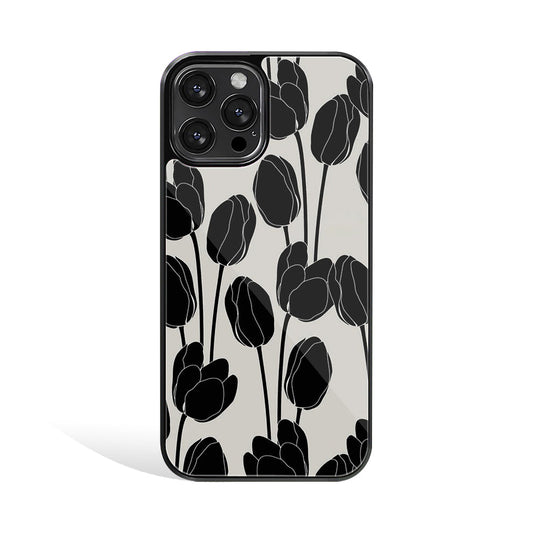 Black Petals | Glass Case