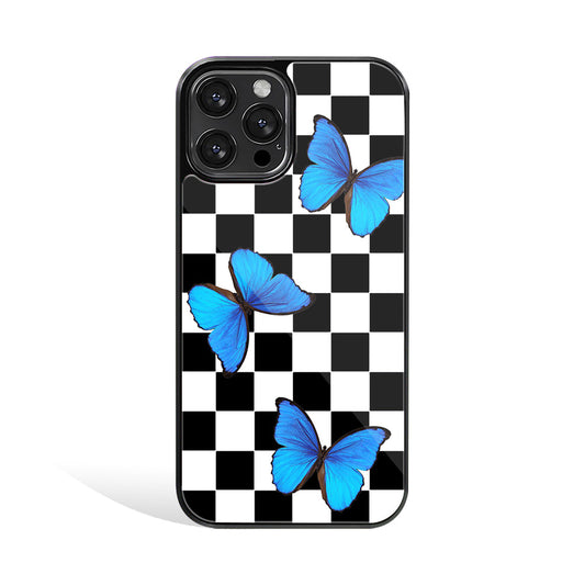 Butterfly Checkers | Glass Case