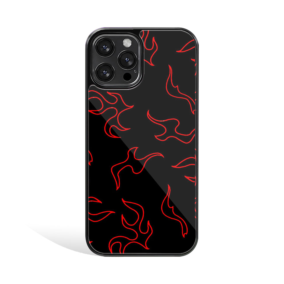 Red and Black Fumes | Glass Case