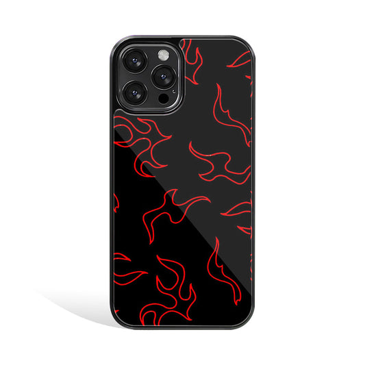 Red and Black Fumes | Glass Case