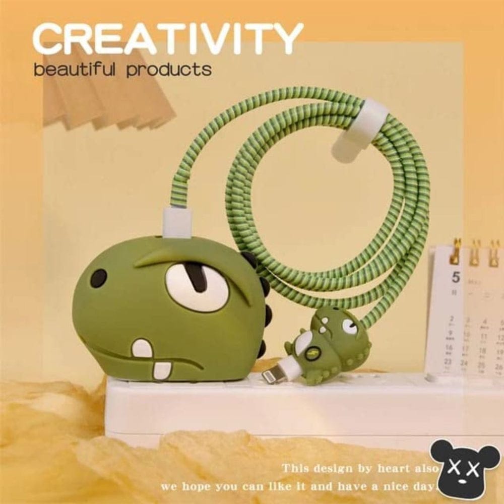 Cozy Dino Iphone Charger Cover