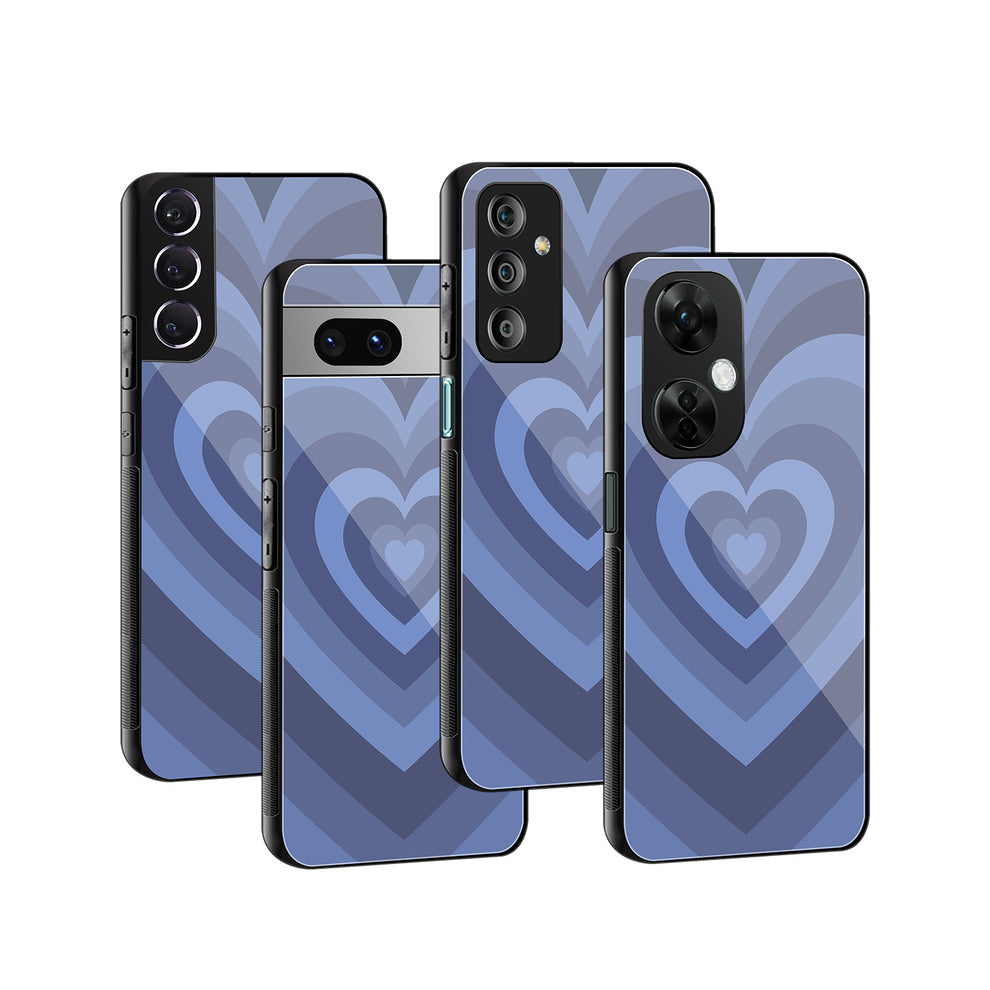 Blue Hearts | Glass Case
