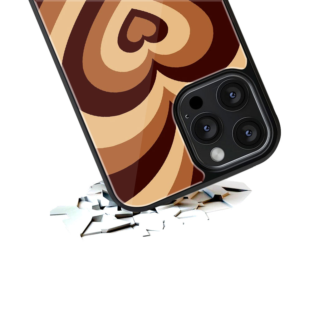 Brown Heart | Glass Case