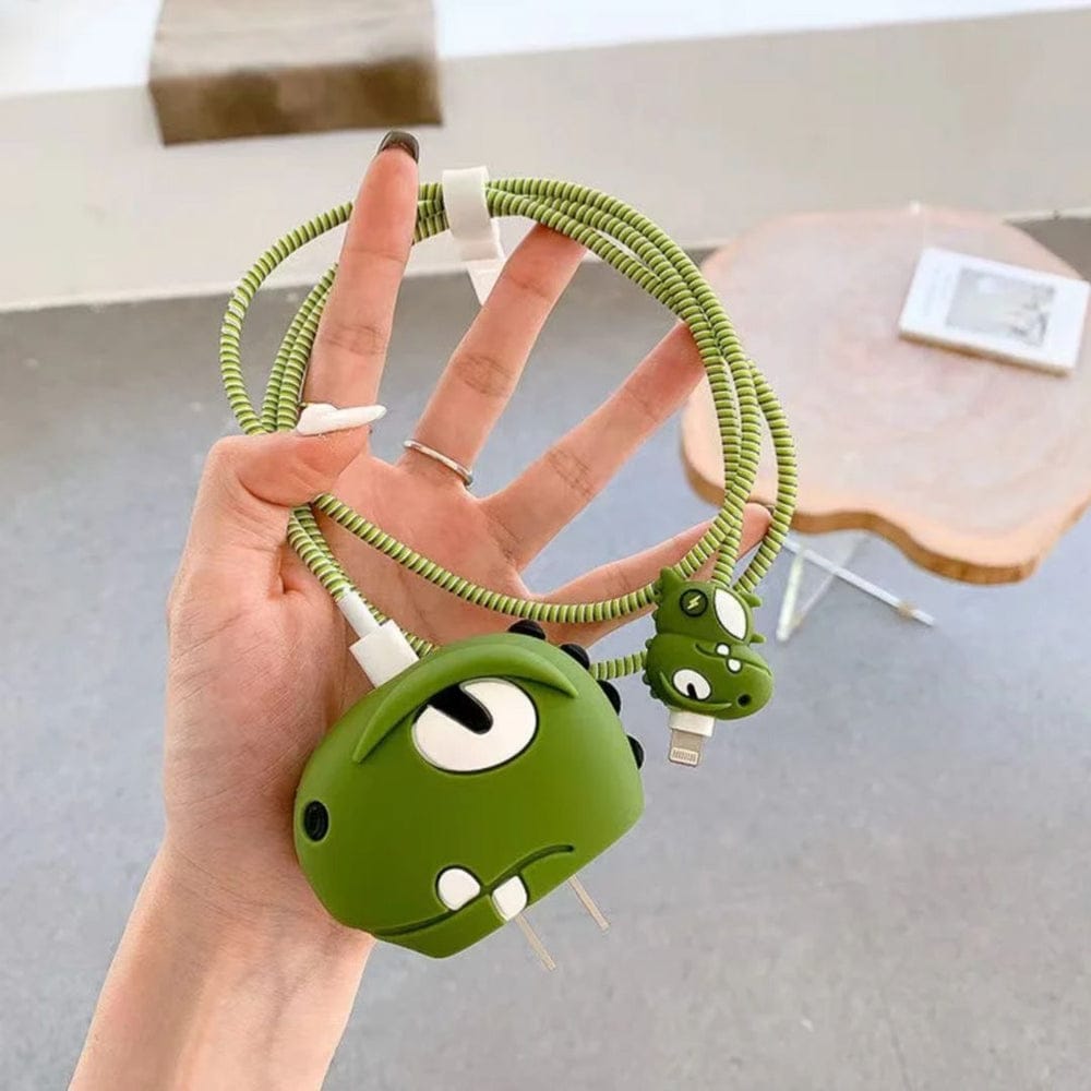 Cozy Dino Iphone Charger Cover