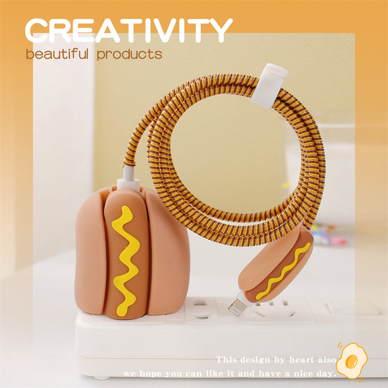 Hot Dog Iphone Charger Cover